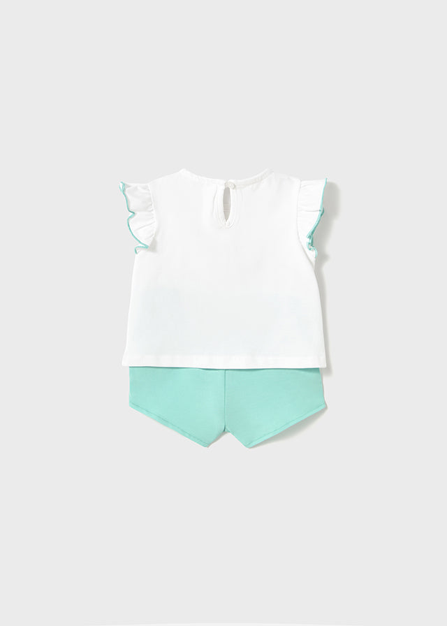Completi con pantaloncino corto in cotone
