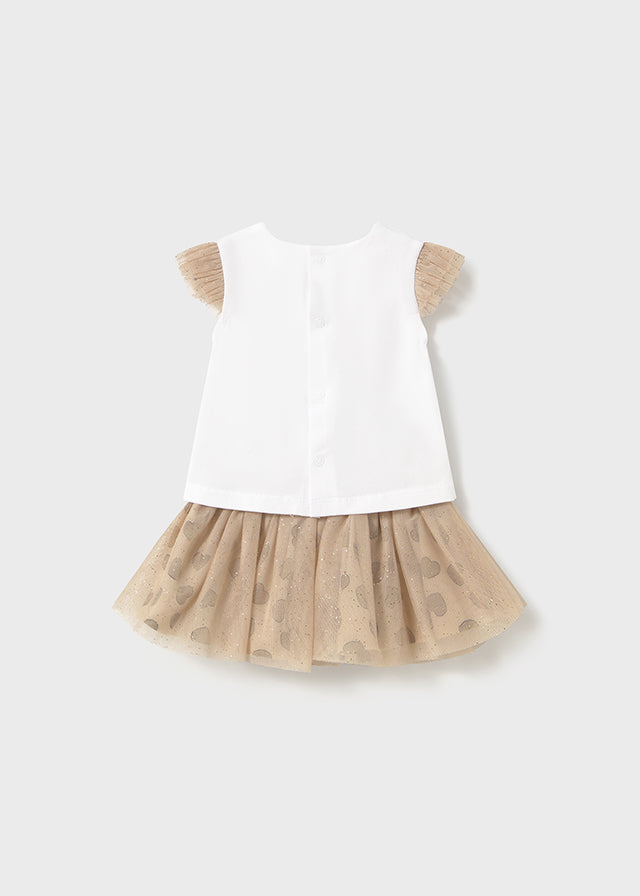 Completo con gonna di tulle