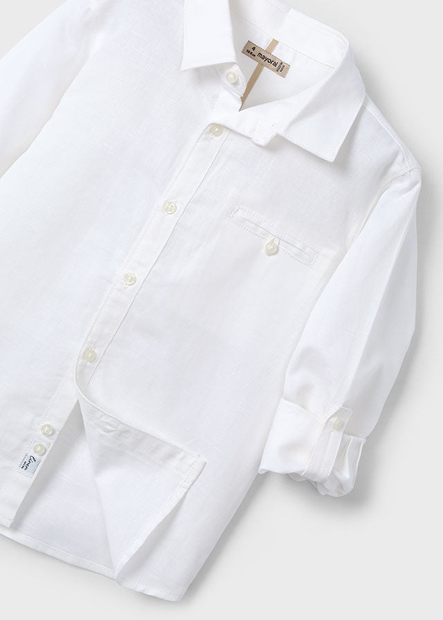 Camicia m/l lino