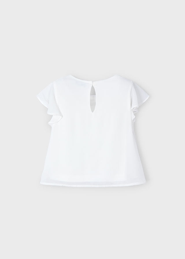 Blusa chiffon fiocco