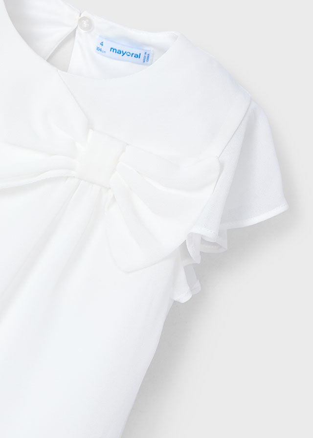 Blusa chiffon fiocco