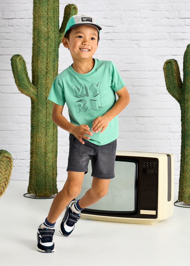 Bermuda soft denim jogger