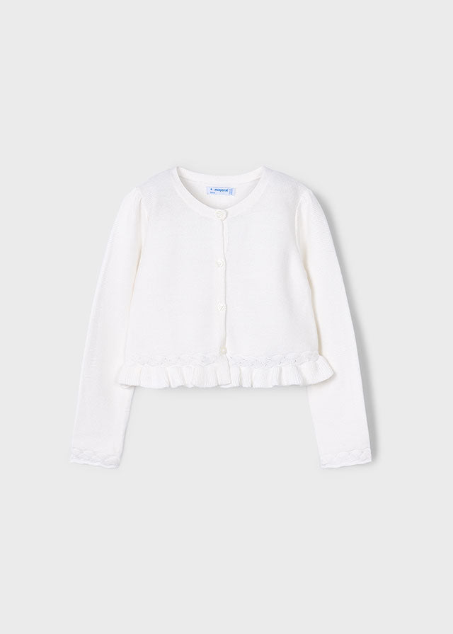 Cardigan maglia treccia