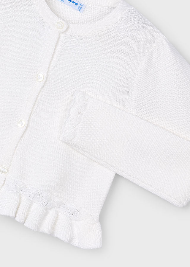 Cardigan maglia treccia