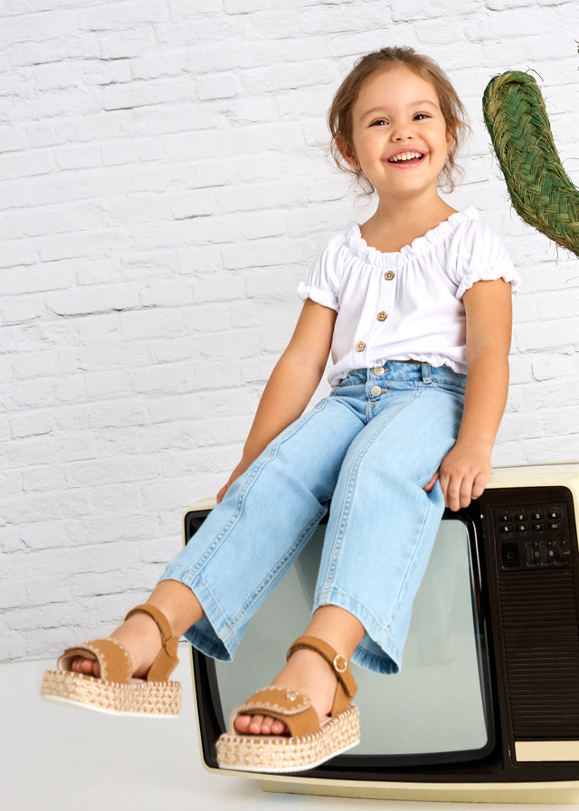 Jeans lungo denim fluido