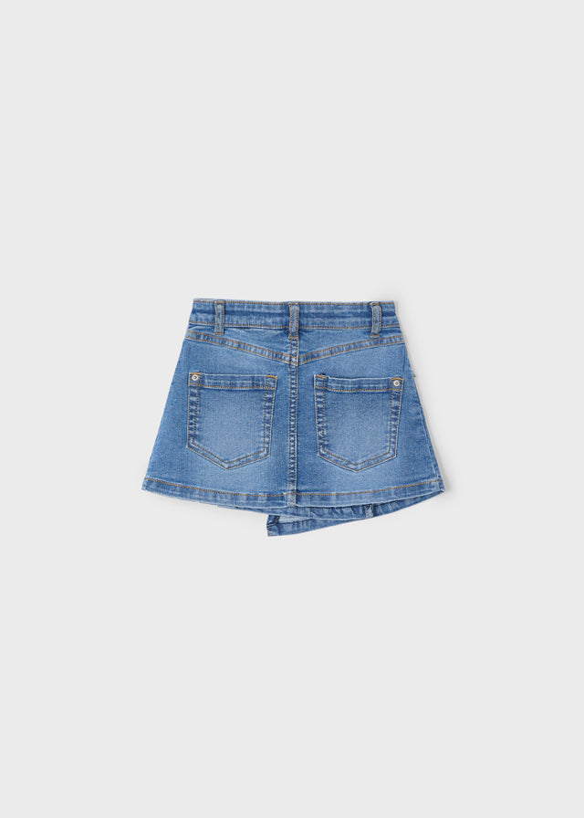 Gonna denim argento