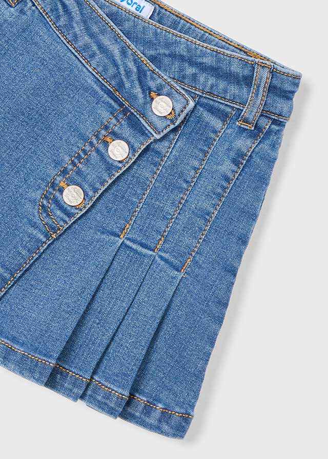 Gonna denim argento
