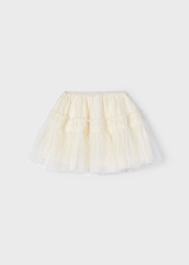 Gonna tulle plumetis