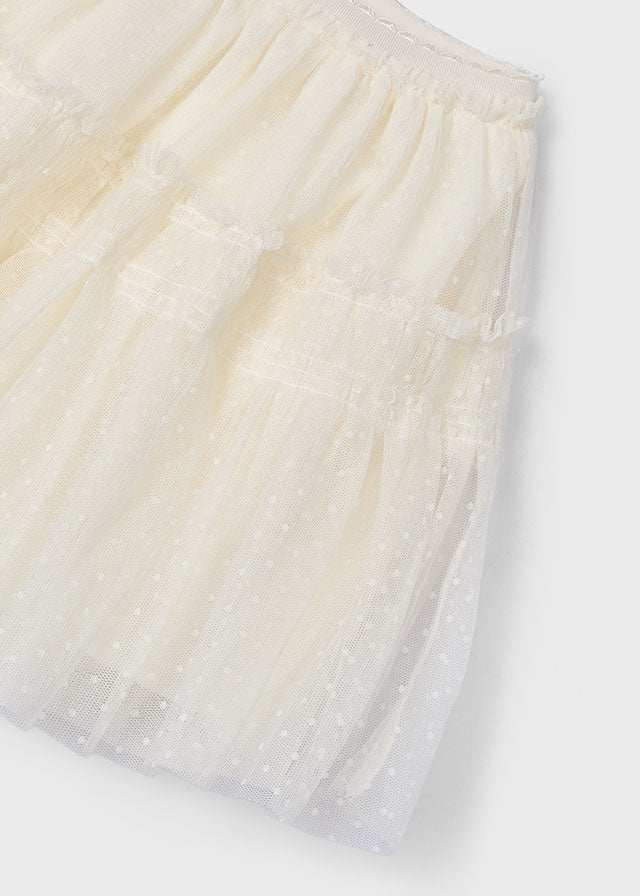 Gonna tulle plumetis