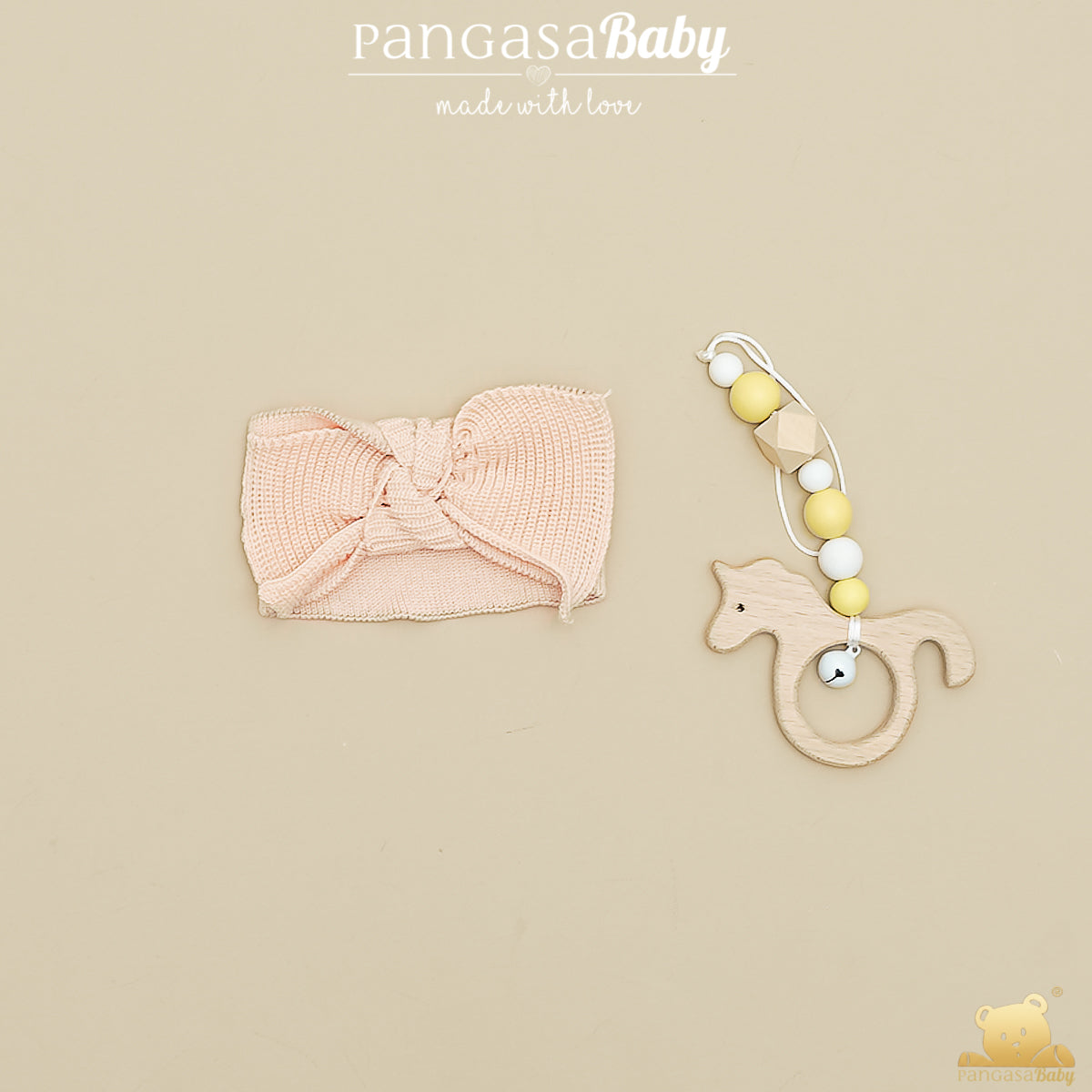 Fascia in maglia con nodo