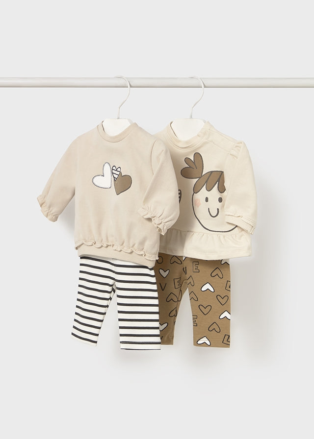 Compl. con leggings a righe