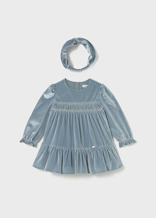 Vestito velluto fascia capell