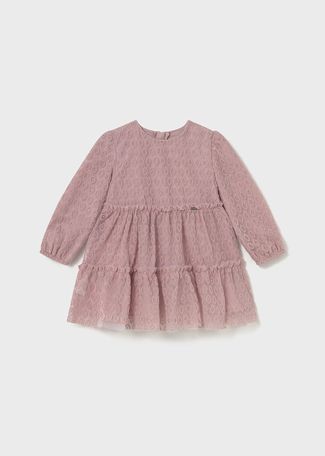 Vestito tulle floccato