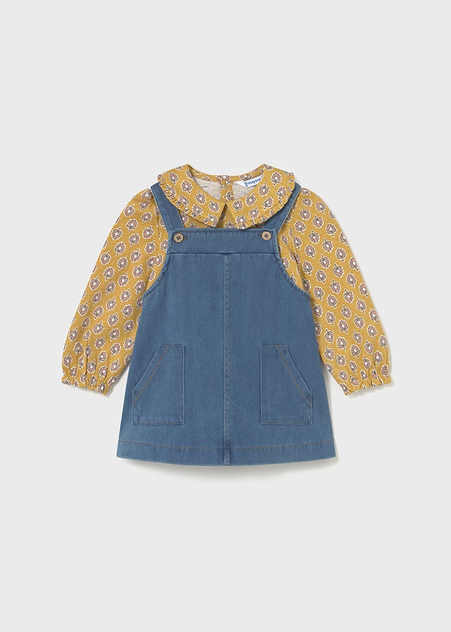 Completo salopette gonna