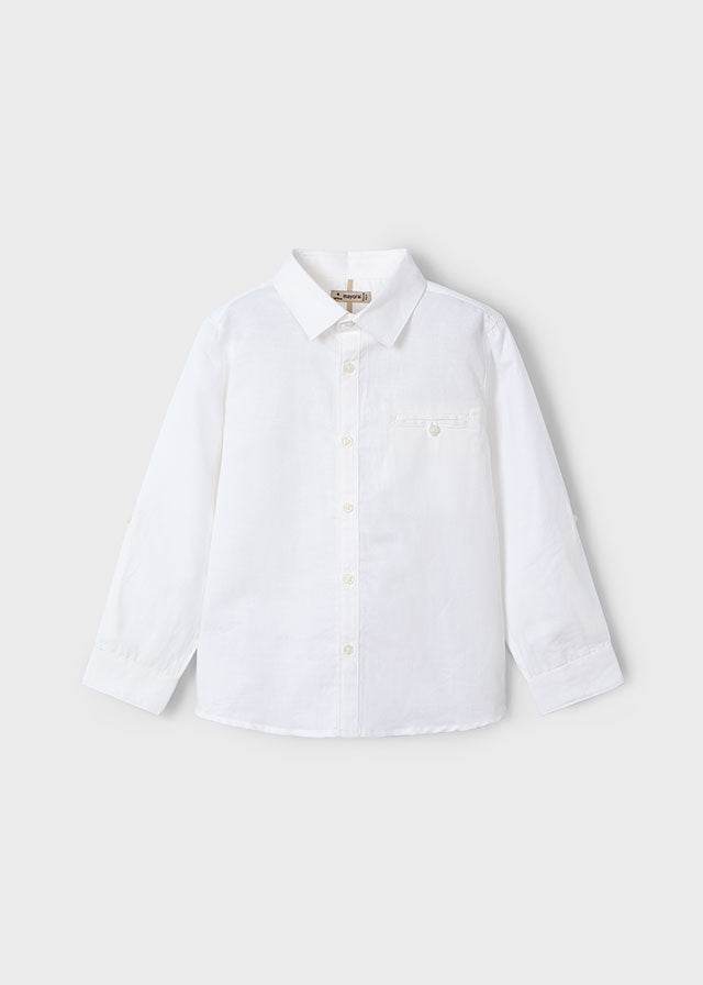 Camicia m/l lino