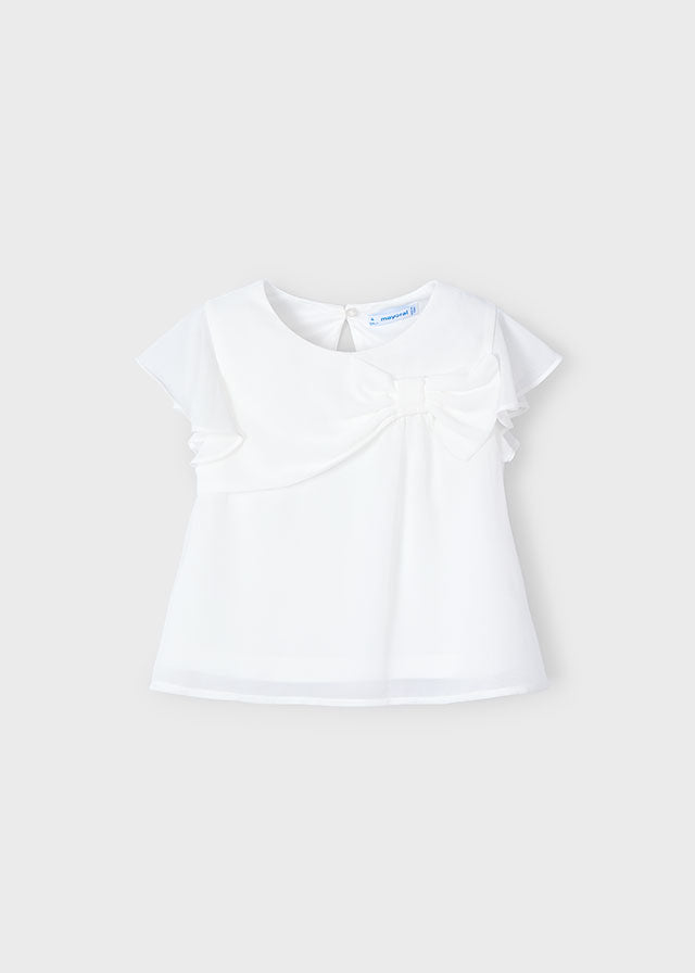 Blusa chiffon fiocco