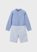 COmpl.bermuda lino suiting