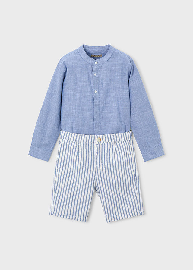 COmpl.bermuda lino suiting