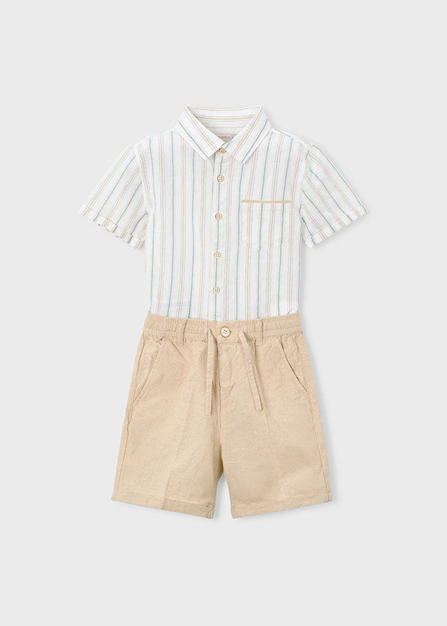 COmpl.bermuda lino suiting