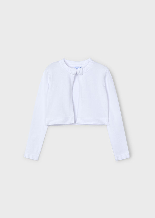 Cardigan tricot basico girocol