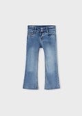 Pantalone denim flare low wai