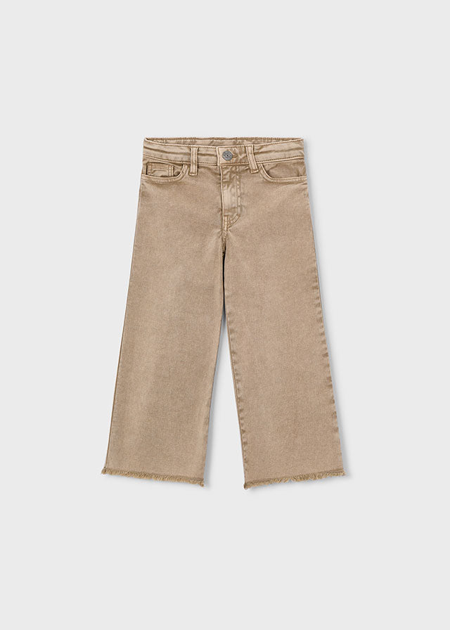 Pantalone twill wide leg