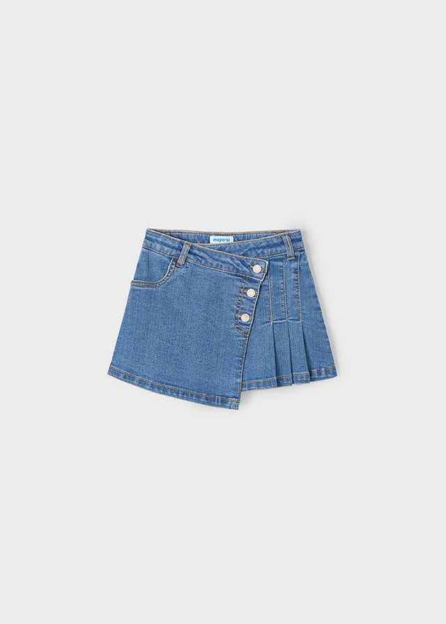 Gonna denim argento