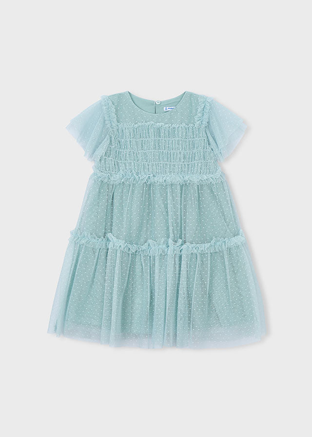 vestito tulle plumetis