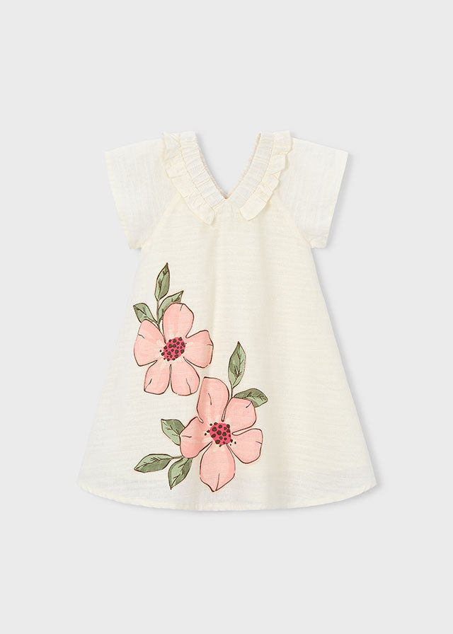 Vestito lino fiori