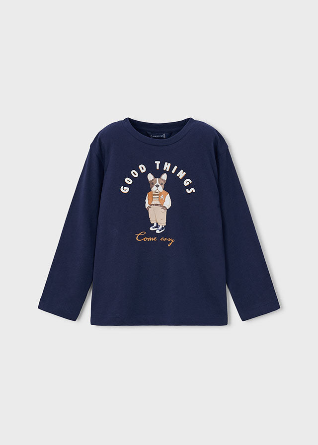Maglietta m/l stampa cane
