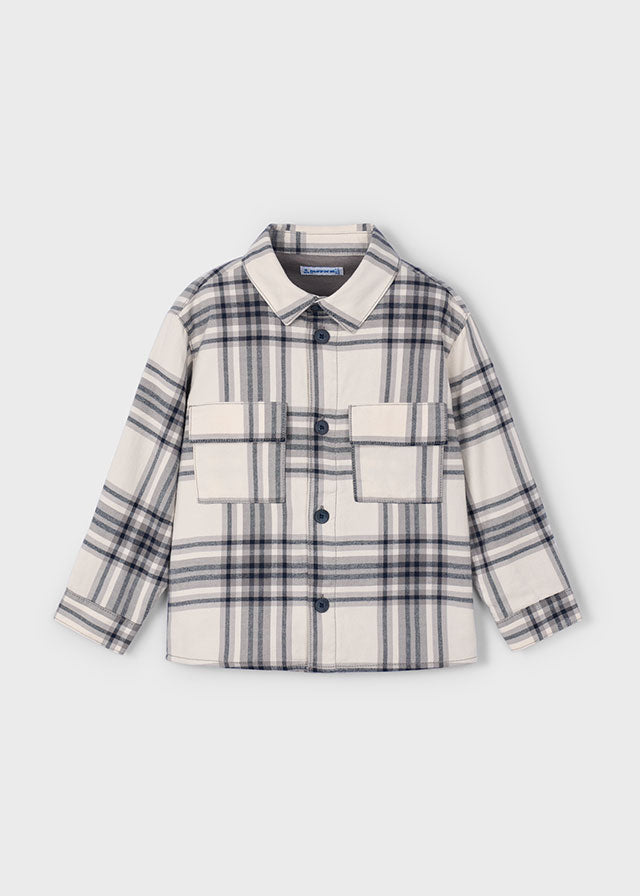 Sopracamicia quadri con lampo