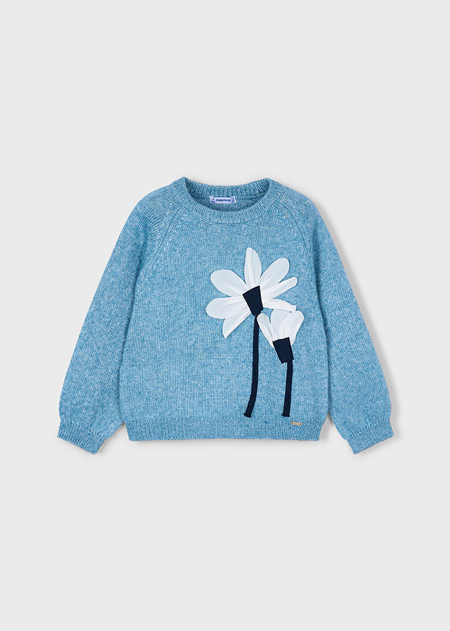Maglione fiori applicazione