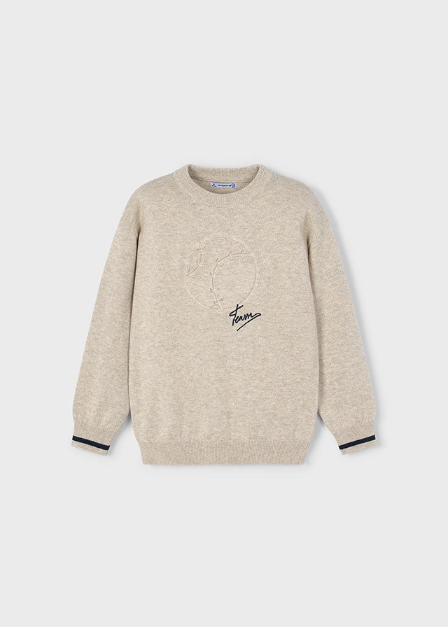 Maglione motivo relieve