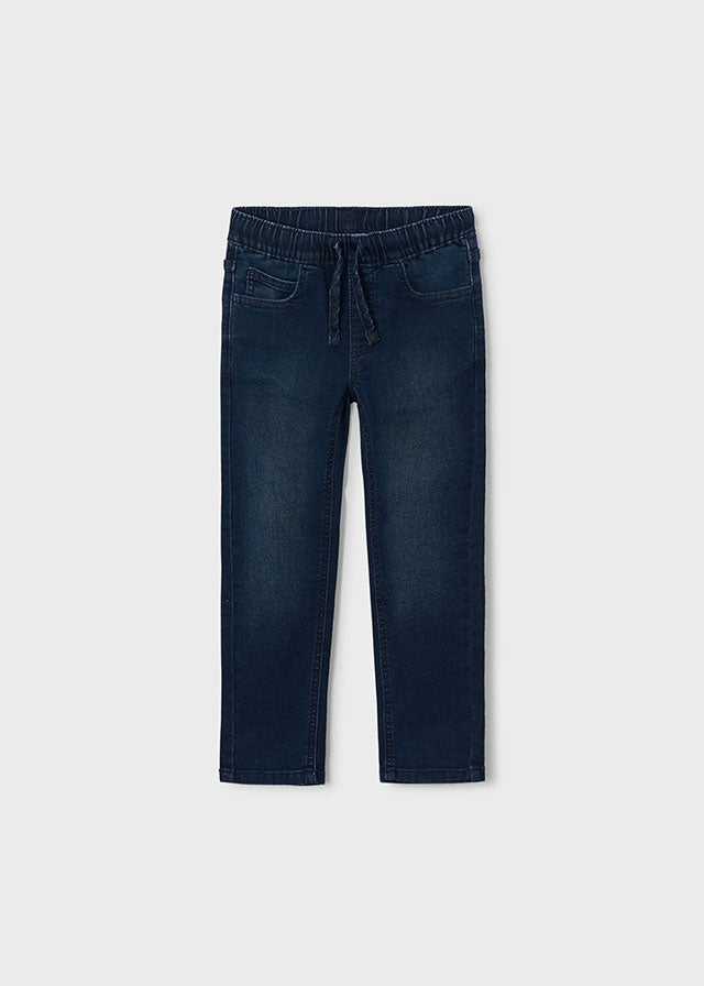 Pantalone soft denim jogger