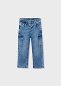 Pantalone soft denim cargo