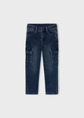Pantalone soft denim cargo