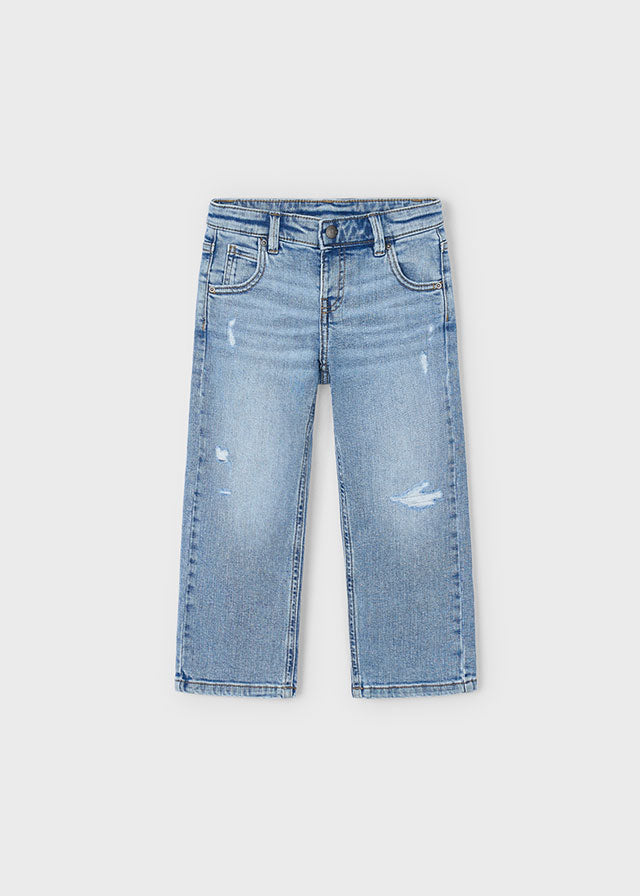 Pantalone denim wide fit