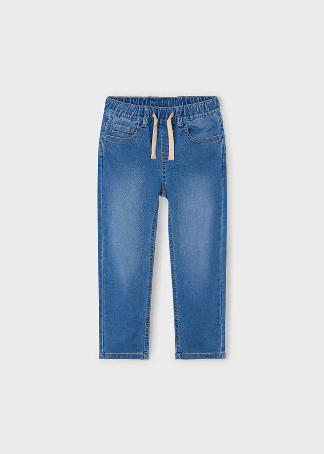Pantalone soft denim jogger