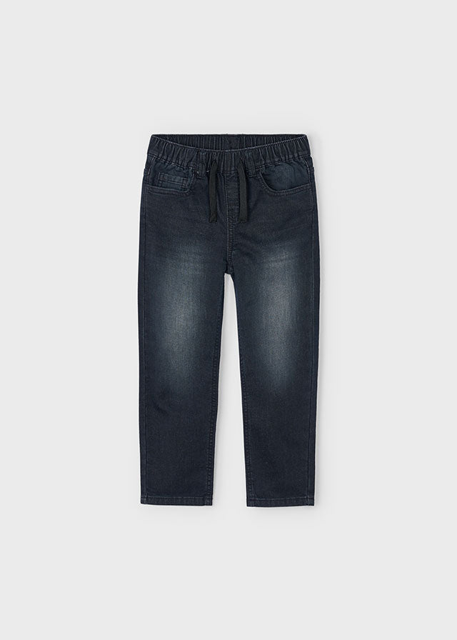 Pantalone soft denim jogger
