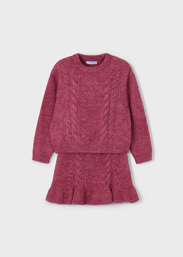 Compl. gonna tricot intreccia