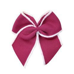 Fermaglio per capelli con fiocco a punto smerlato