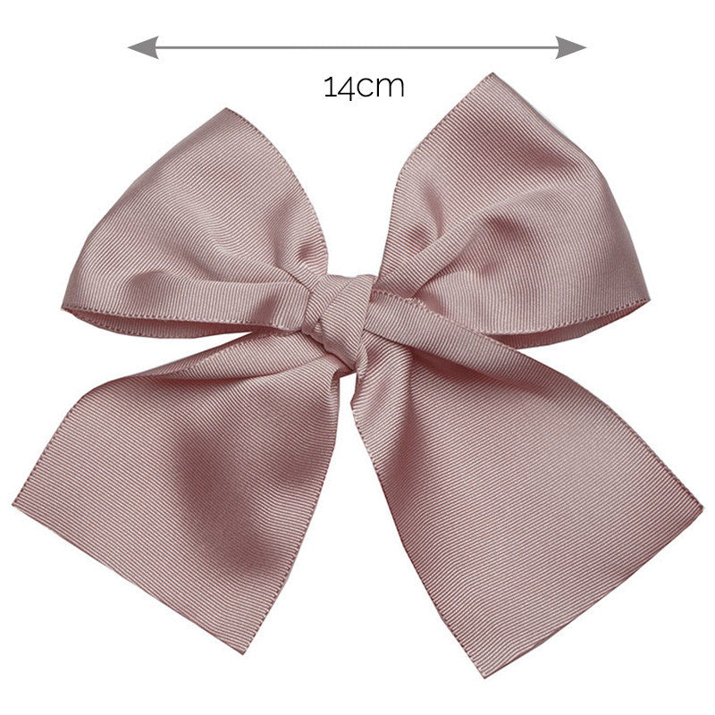 Fermaglio a capelli grande fiocco grosgrain (14cm).