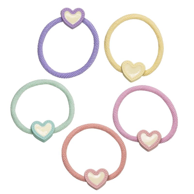 Mini scrunchie con cuore