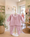 Coordinato con colletto pizzo