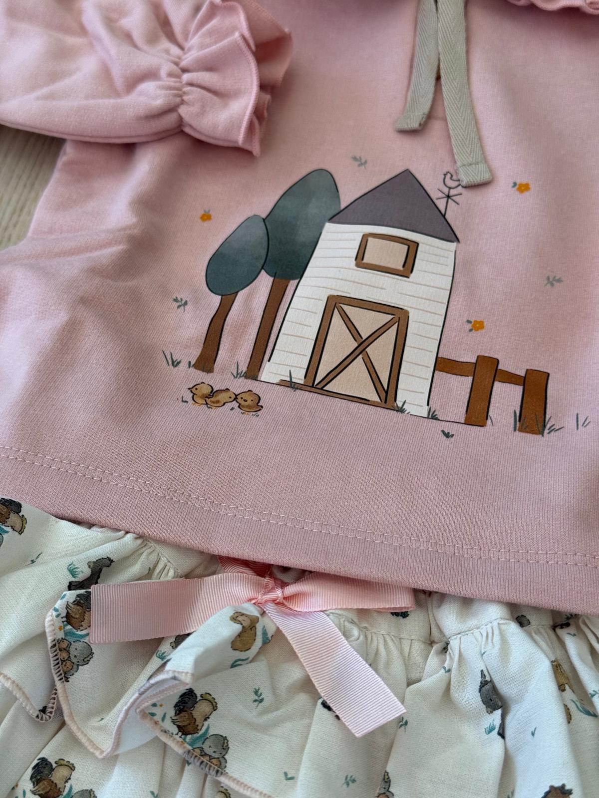 Compl.con culotte e felpa fattoria