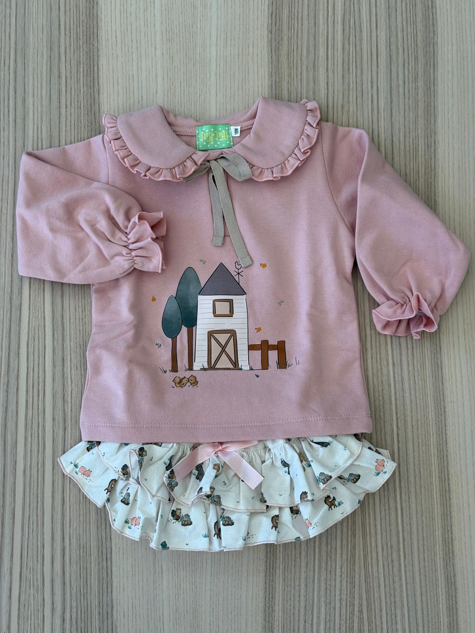 Compl.con culotte e felpa fattoria