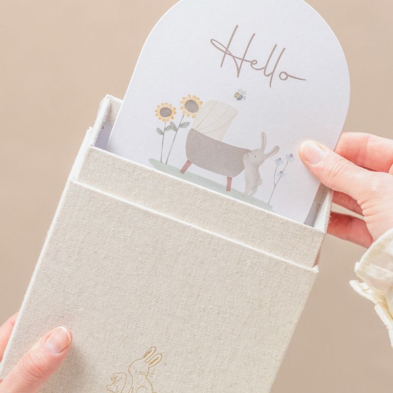 Carte foto ricordi Baby Bunny in Inglese