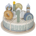 Torta di compleanno blu