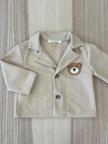 Cardigan burro con orsetto